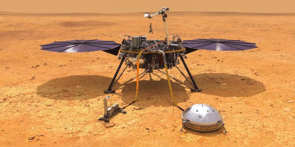 NASA火星内部着陆器效果图